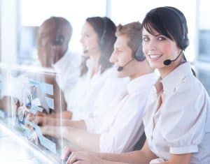 call center lady